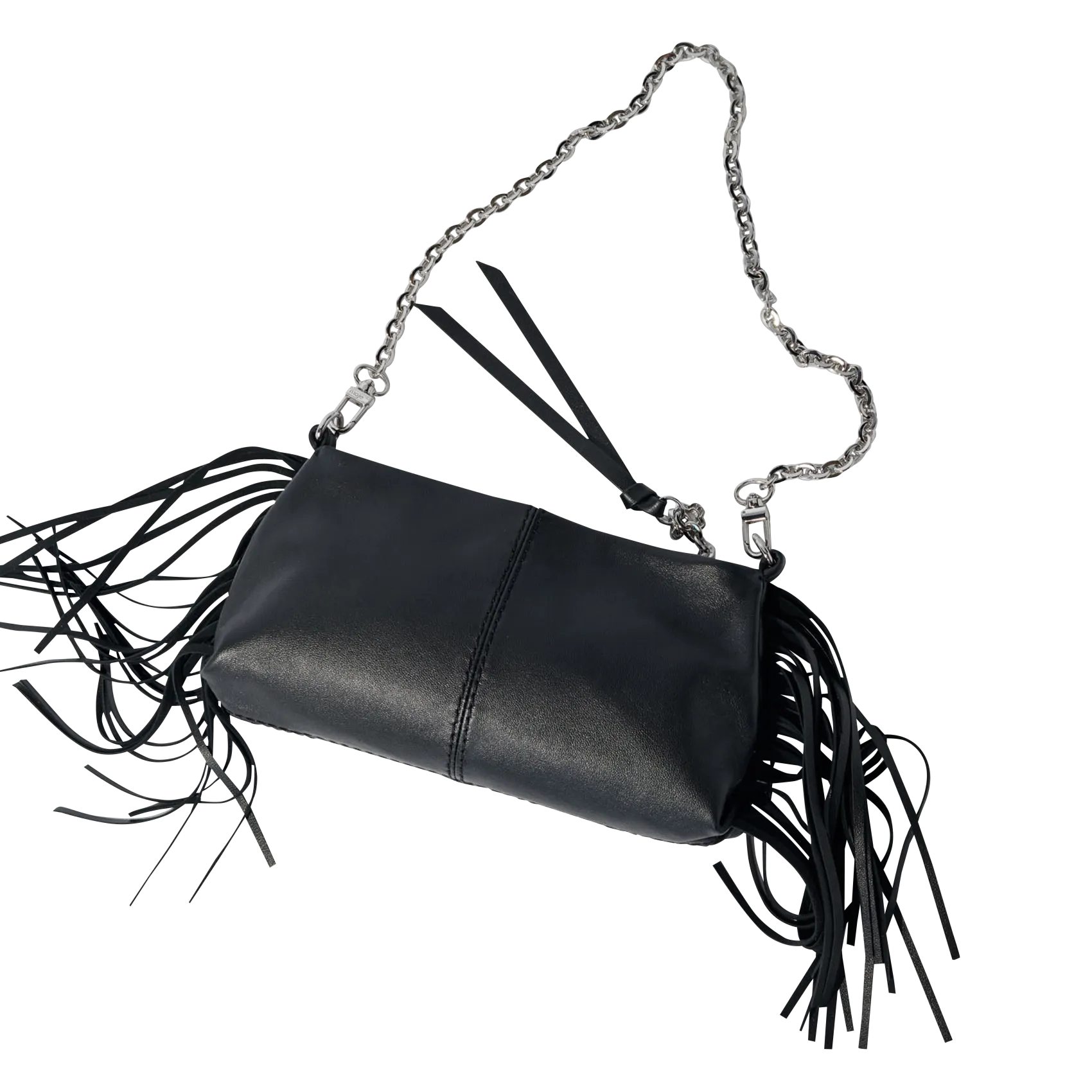  MAJE   MISS M POUCH - Borsa a spalla in pelle | Nero