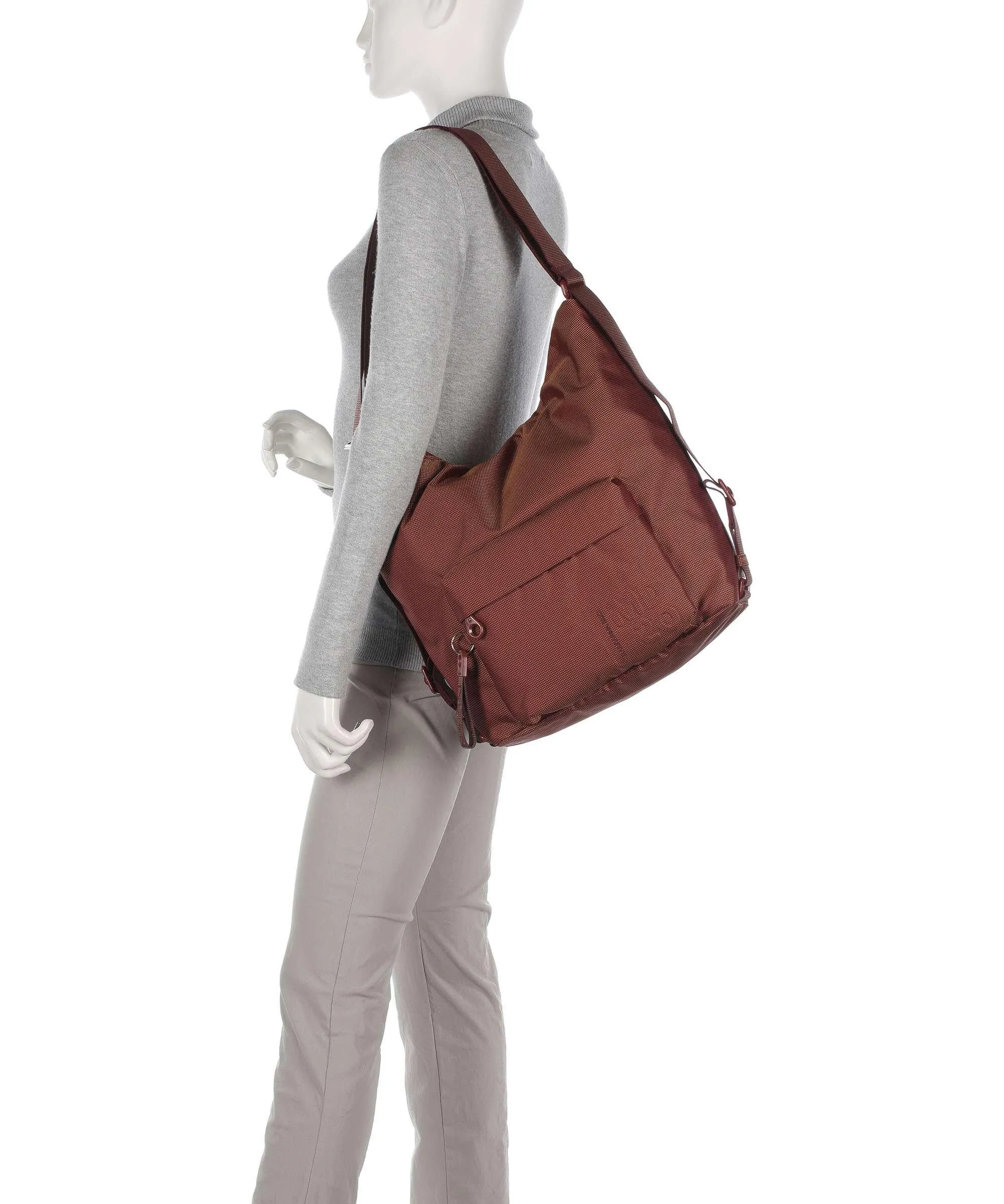  Mandarina Duck MD20 Borsa hobo poliestere ambra  