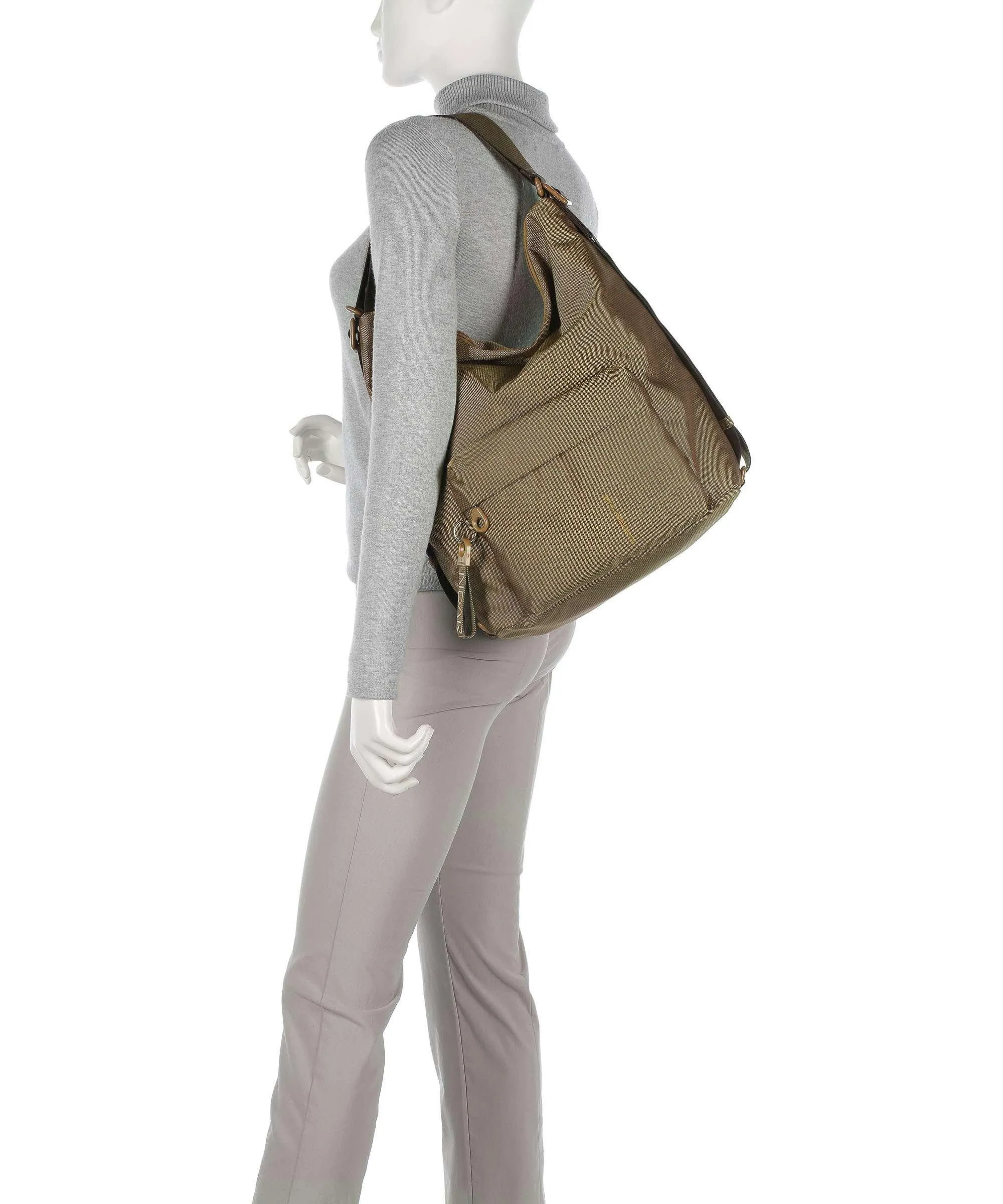  Mandarina Duck MD20 Borsa hobo poliestere verde-oliva  