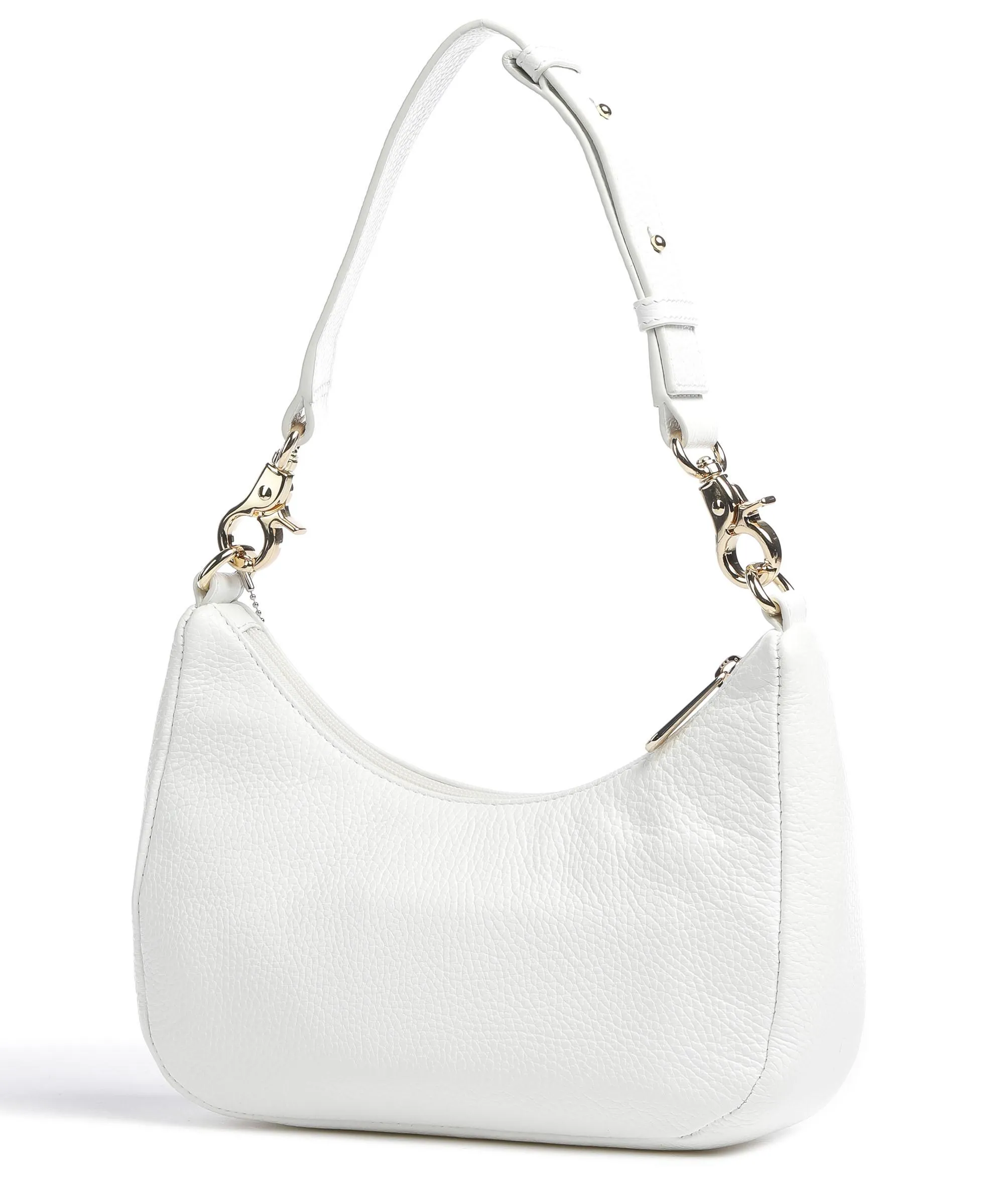  Mandarina Duck Mellow Leather Borsa a spalla pelle di vitello grana bianco  