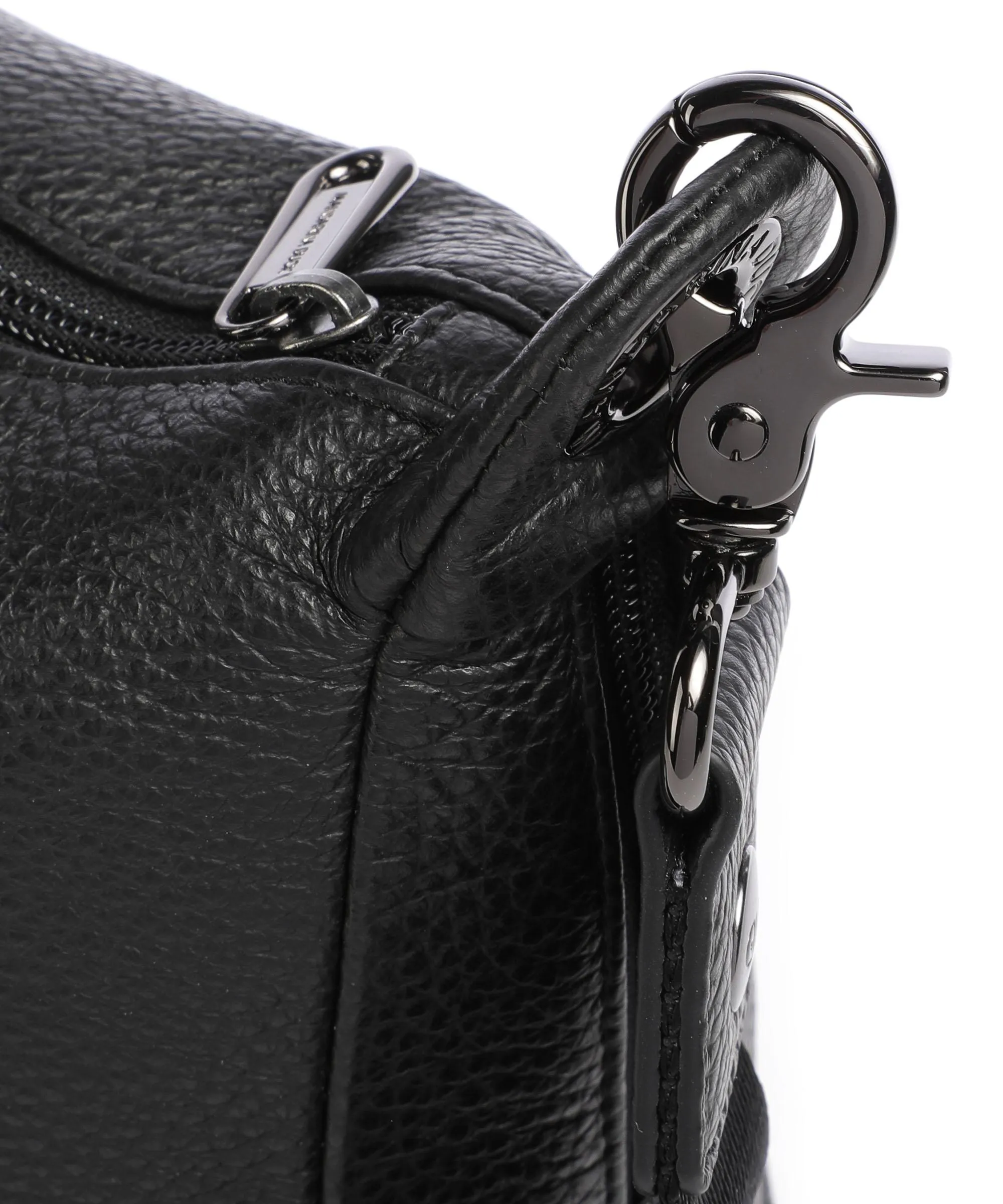  Mandarina Duck Mellow Leather Borsa a spalla pelle di vitello grana nero  
