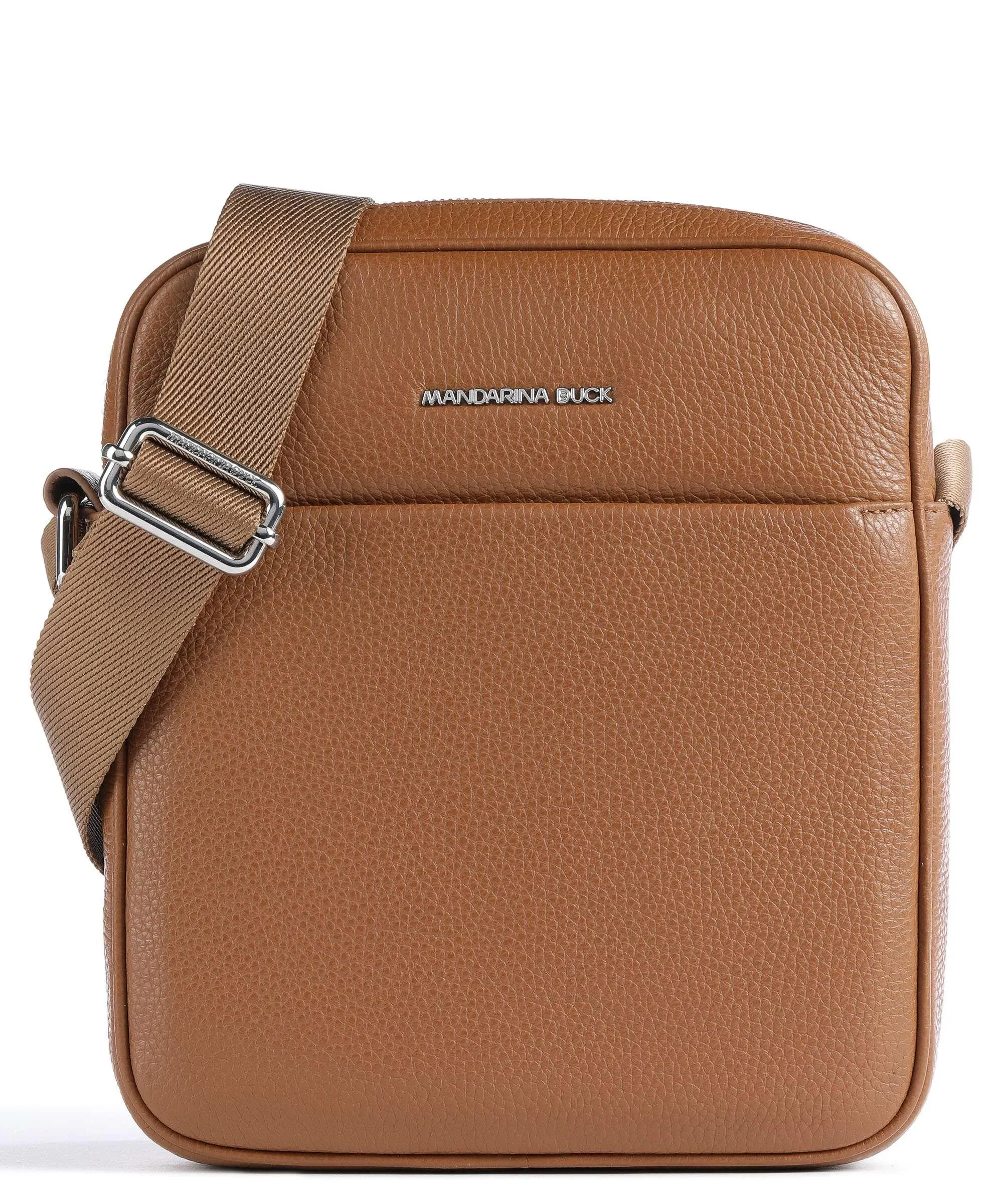  Mandarina Duck Mellow Urban Borsa a tracolla pelle di vitello grana marrone  