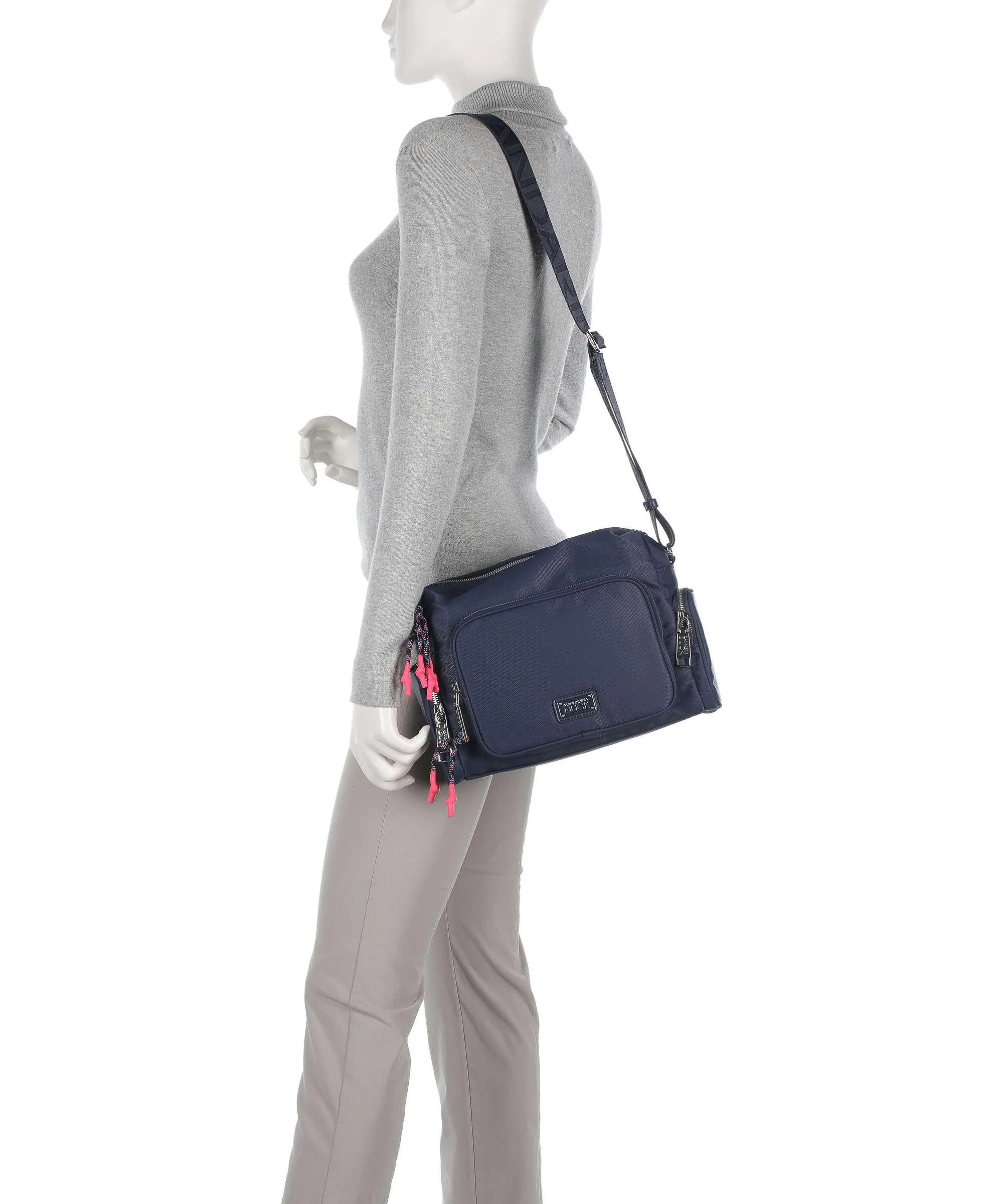  Mandarina Duck Style Borsa a spalla nylon blu scuro  