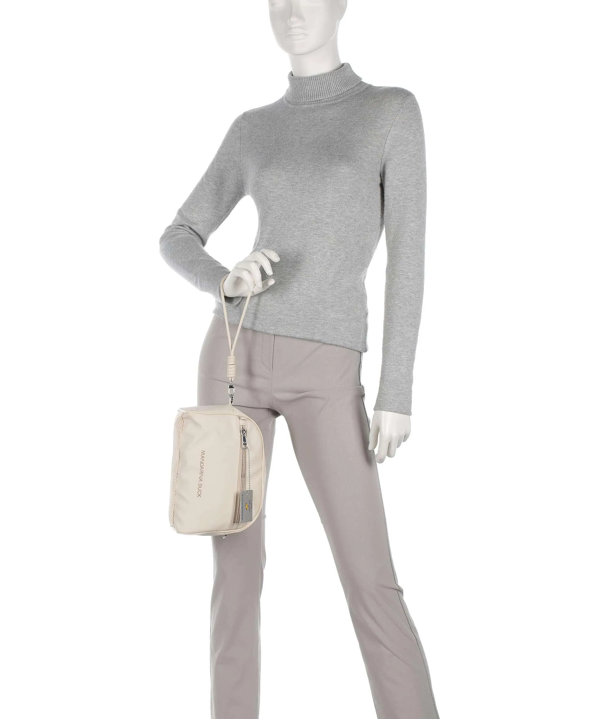  Mandarina Duck Utility Borsa a tracolla poliestere avorio  
