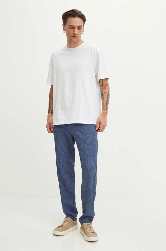 Medicine pantaloni in lino