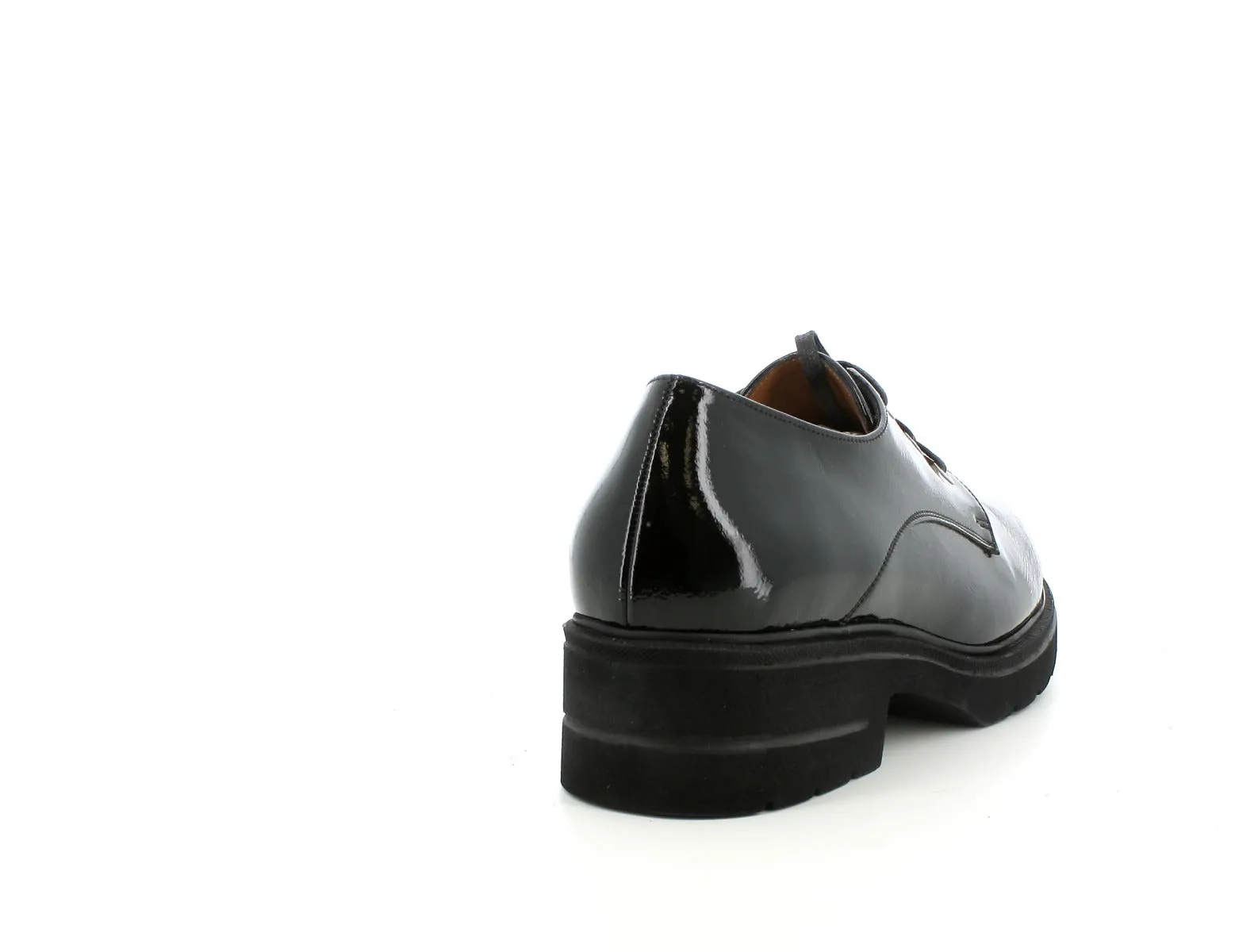 Melluso donna stringate derby in pelle lucida