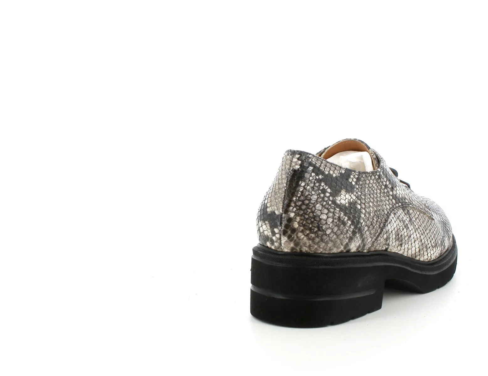 Melluso donna stringate derby in pelle stampata