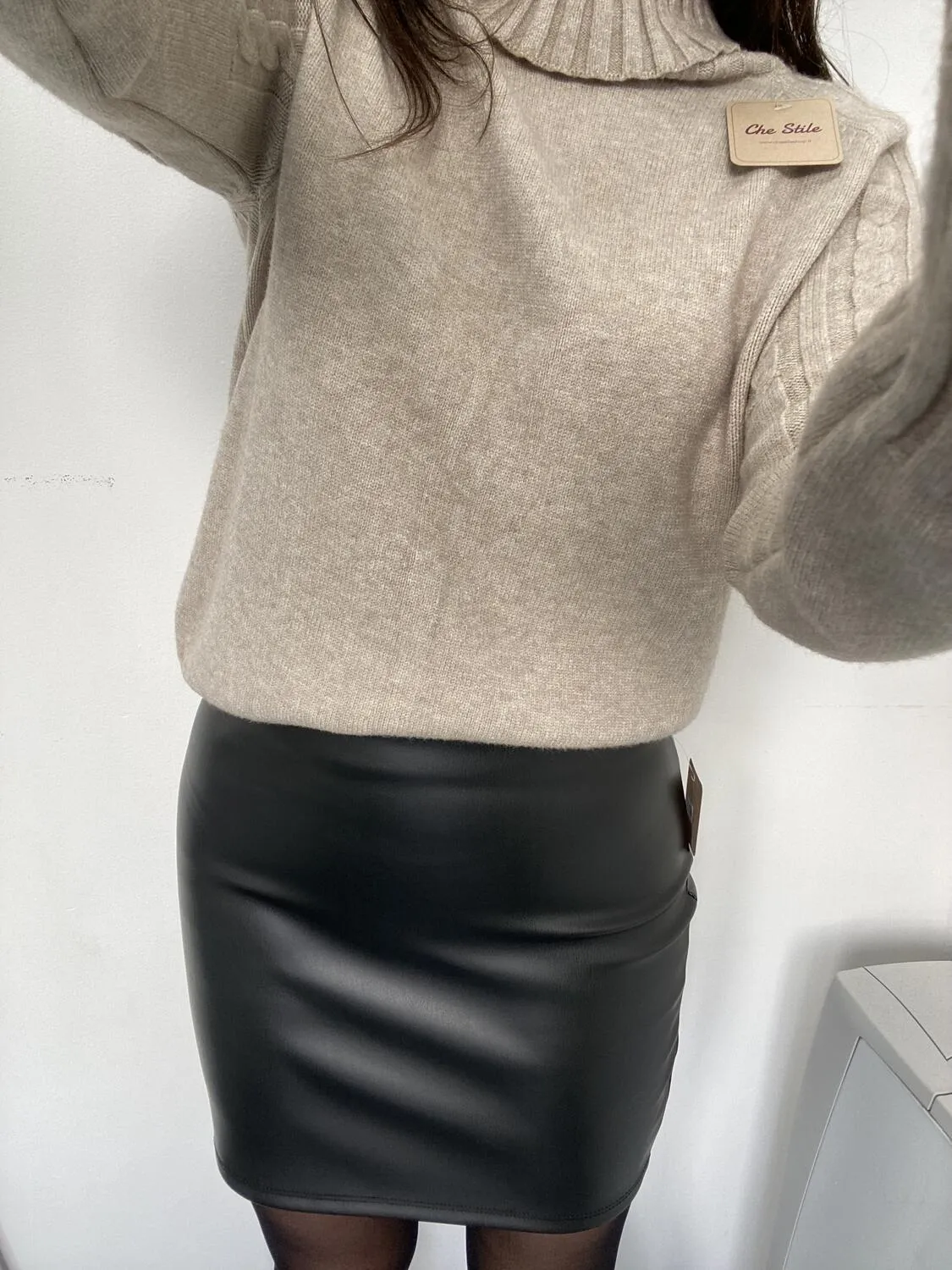 Mini gonna eco pelle