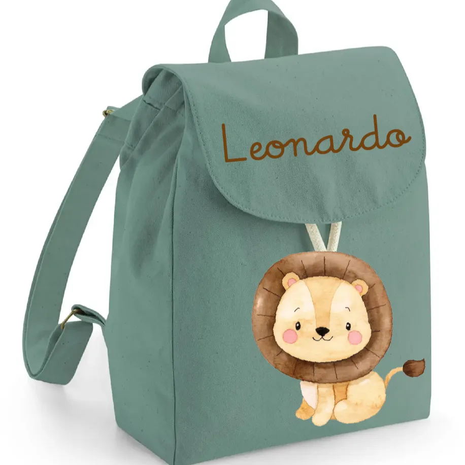 Mini Zaino in cotone Leone Cucciolo