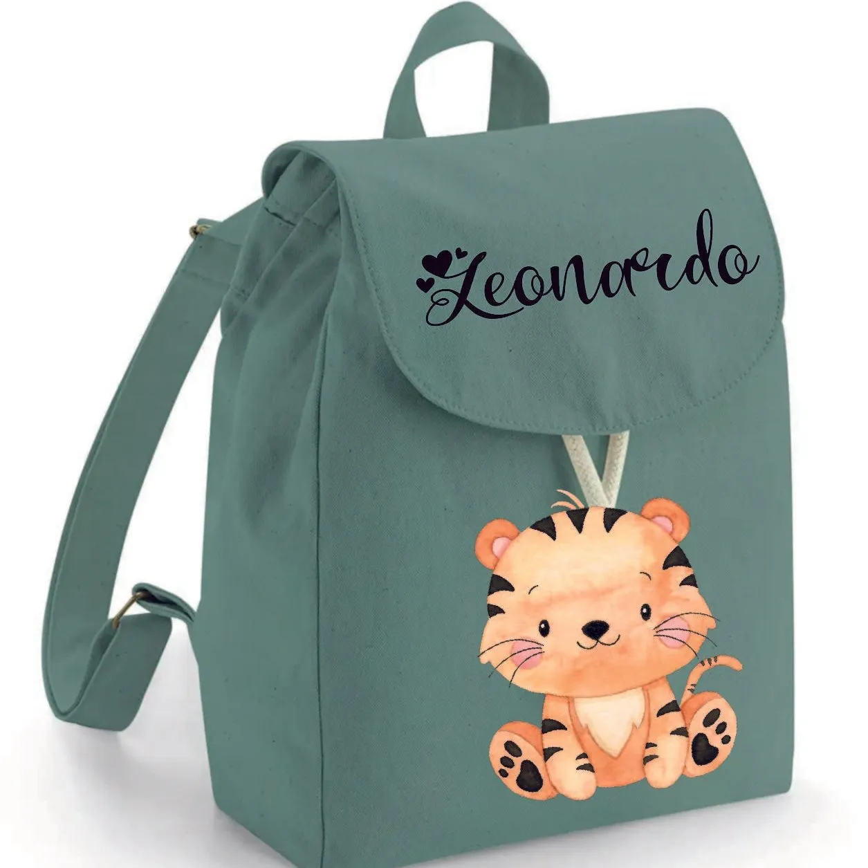 Mini Zaino in cotone Tigrotto