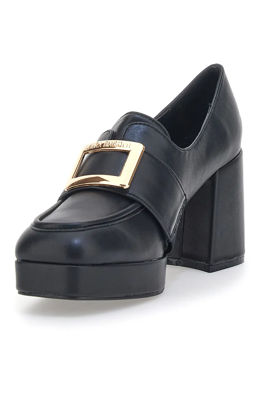 Mocassini con Tacco Laura Biagiotti 8228 Nero