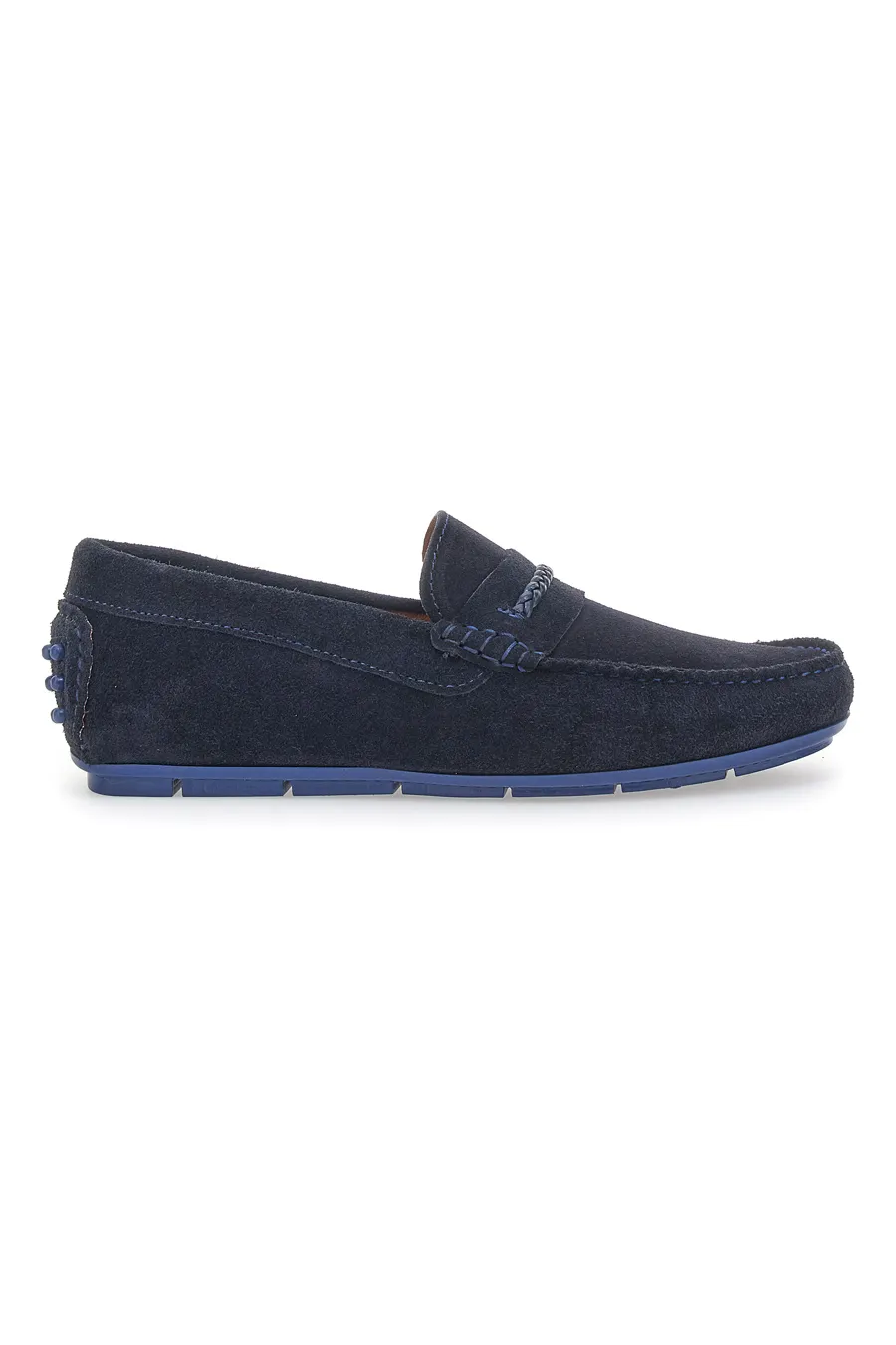 Mocassini in Vera Pelle Longford 205 Blu