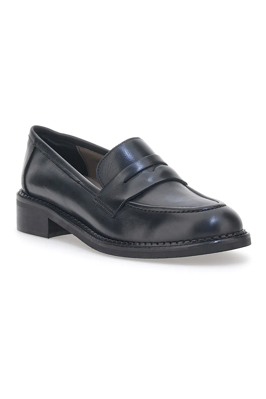 Mocassini Pittarello Look 3022 Neri Vera Pelle