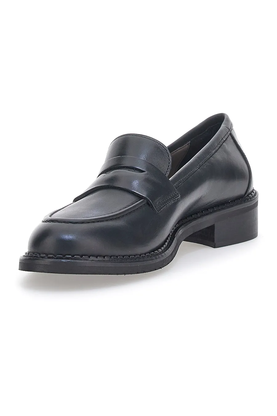 Mocassini Pittarello Look 3022 Neri Vera Pelle