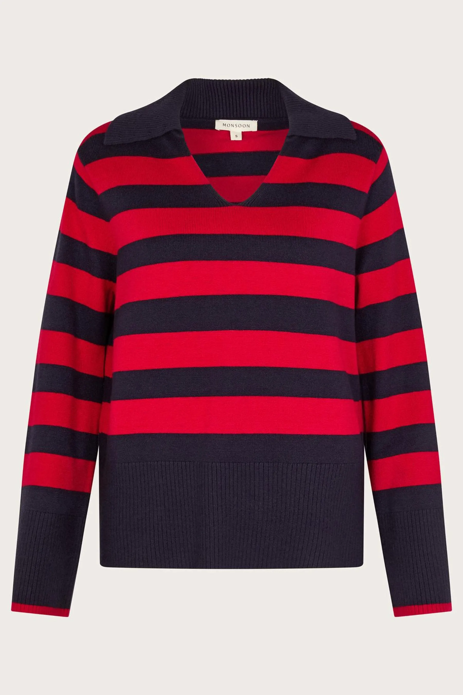 Monsoon Shay A righe Collared - Maglione    