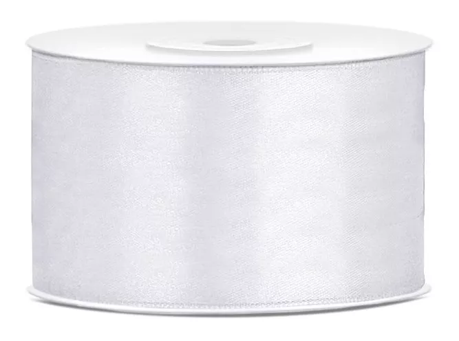Nastro in raso bianco 25m x 3,8cm