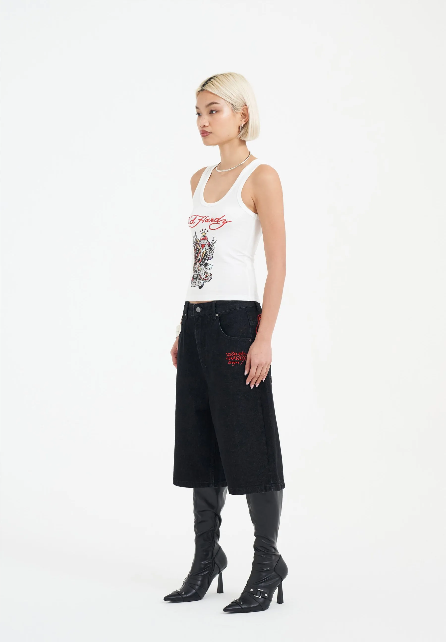 NEW YORK CITY DIAMANTE CROPPED  - Top
