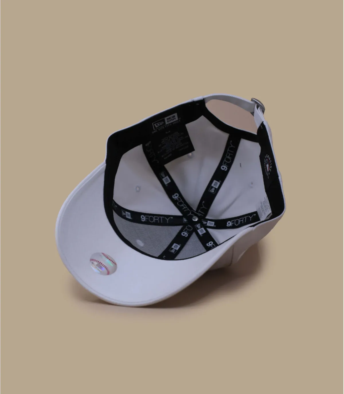 NY cappello da baseball da donna bianco rosaCappellini Wmn Metallic Logo 9Forty NY white     