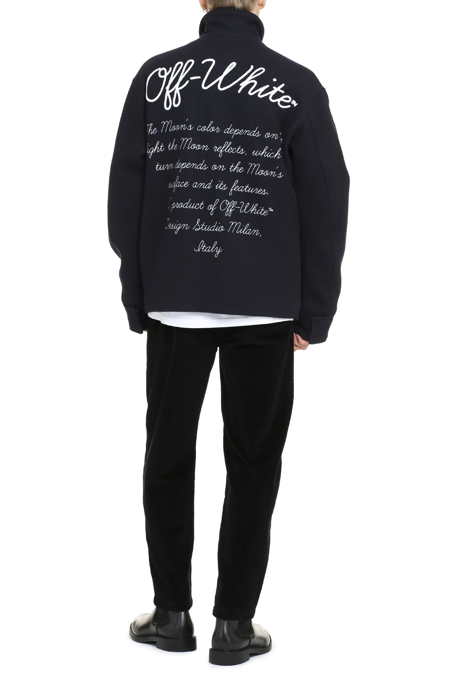 Off-White Giacca Varsity in lana vergine
