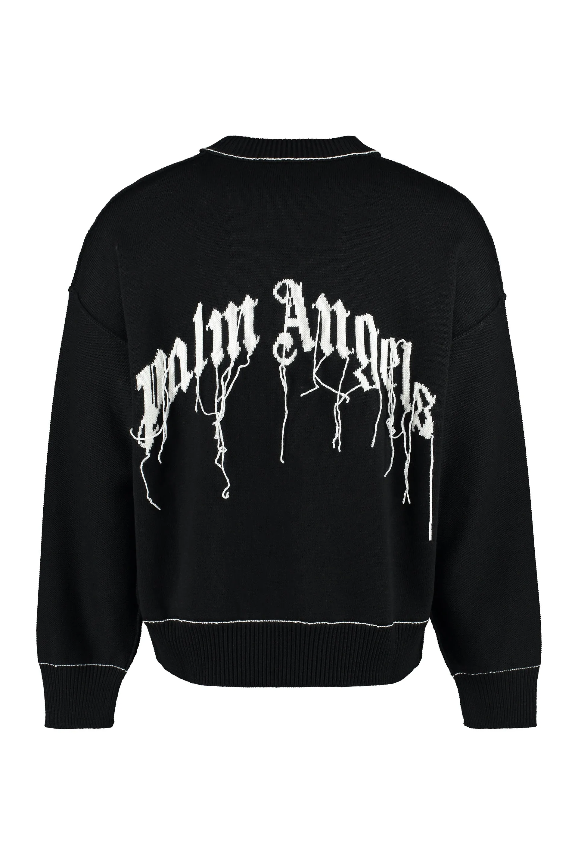 Palm Angels Pullover girocollo in lana vergine