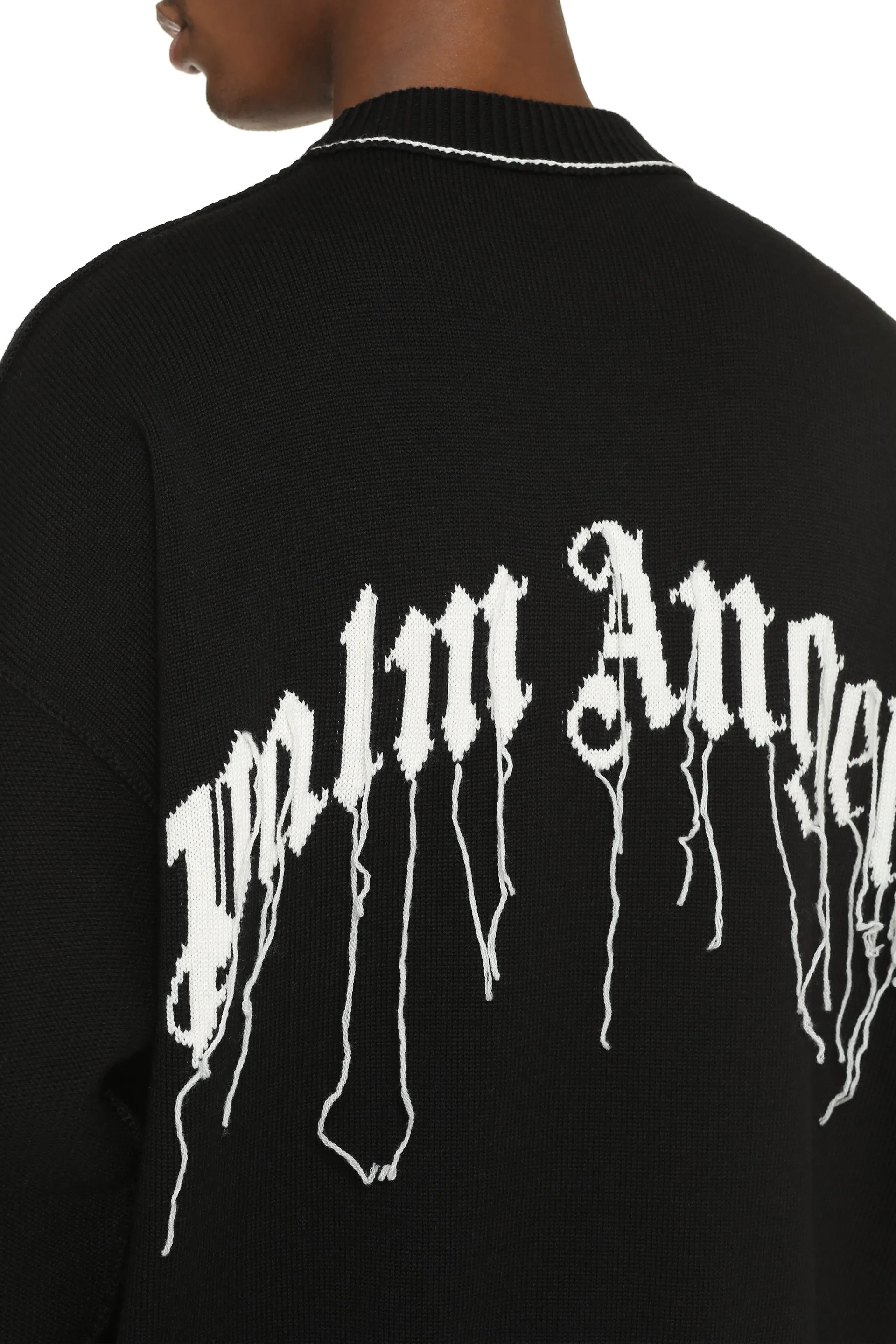Palm Angels Pullover girocollo in lana vergine