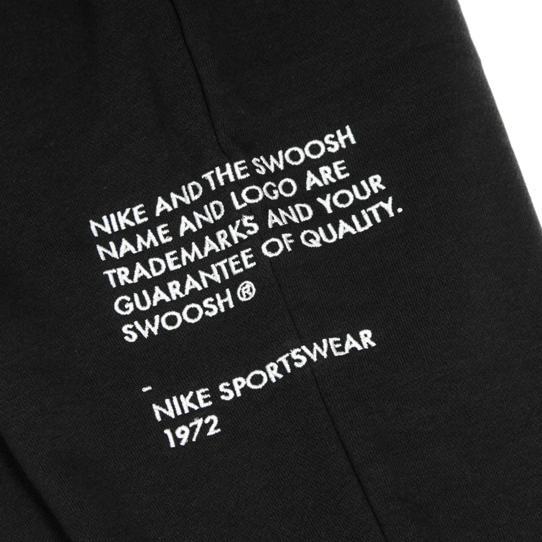 Pantalone Tuta Felpato Ragazzo Sportswear Swoosh Pant Black/white