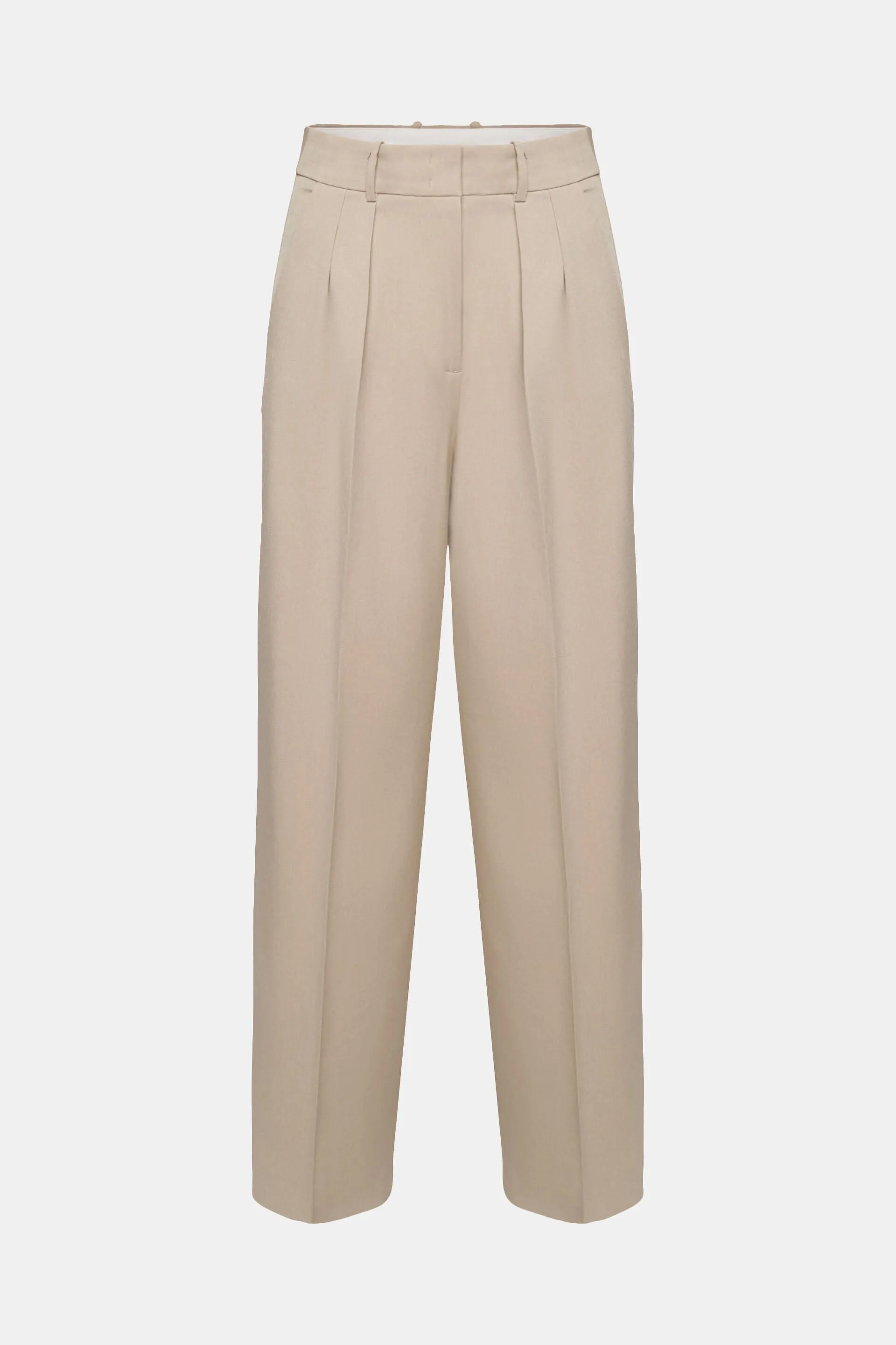 Pantaloni affusolati in twill