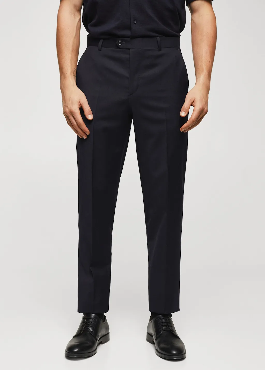 Pantaloni completo slim fit lana vergine