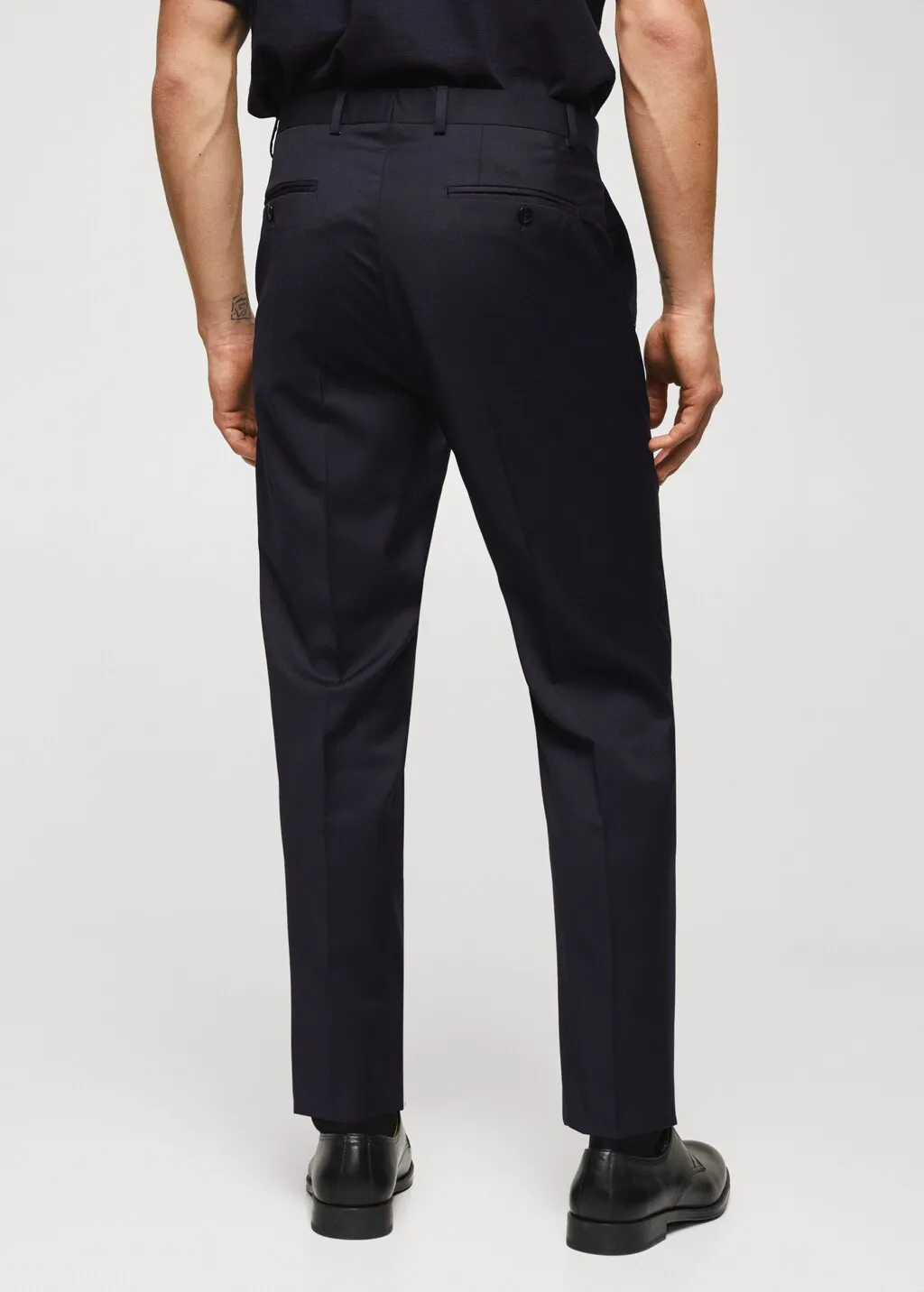Pantaloni completo slim fit lana vergine