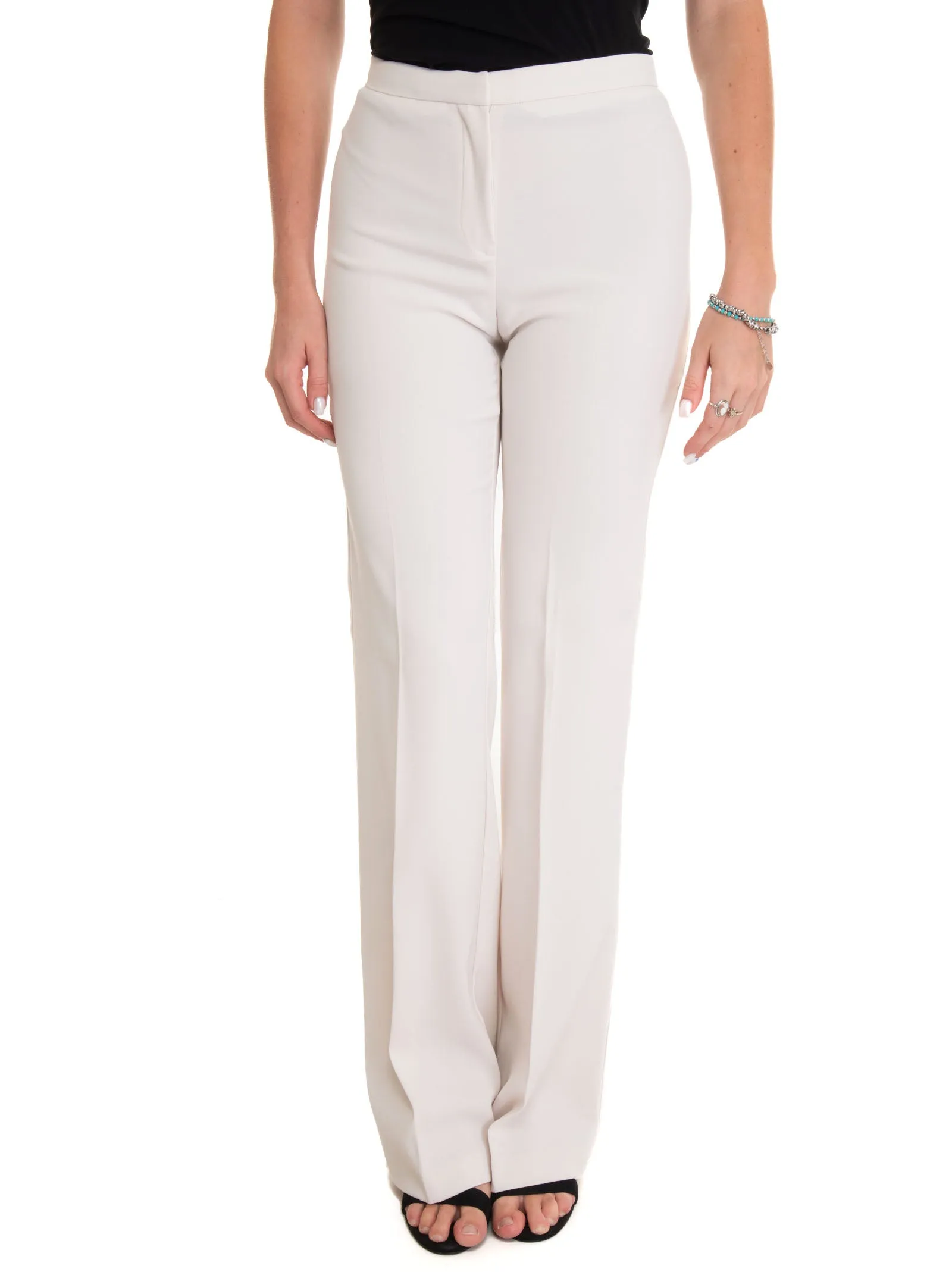 Pantaloni dritti Hulka Latte Pinko Donna