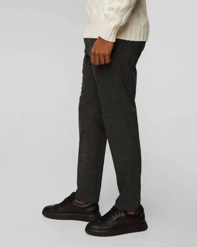 Pantaloni grigi in lana da uomo Hugo Boss P Genius
