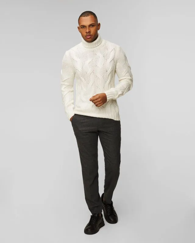 Pantaloni grigi in lana da uomo Hugo Boss P Genius