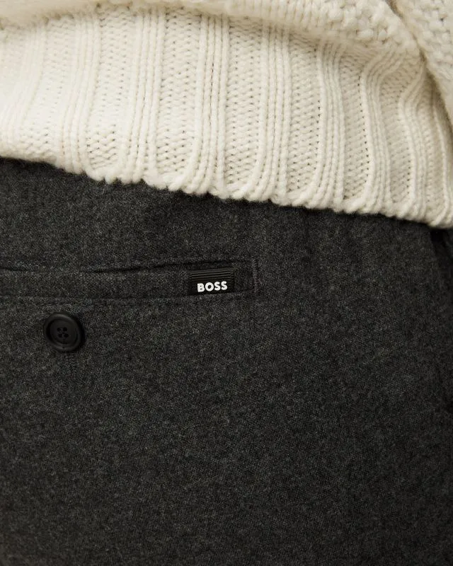 Pantaloni grigi in lana da uomo Hugo Boss P Genius