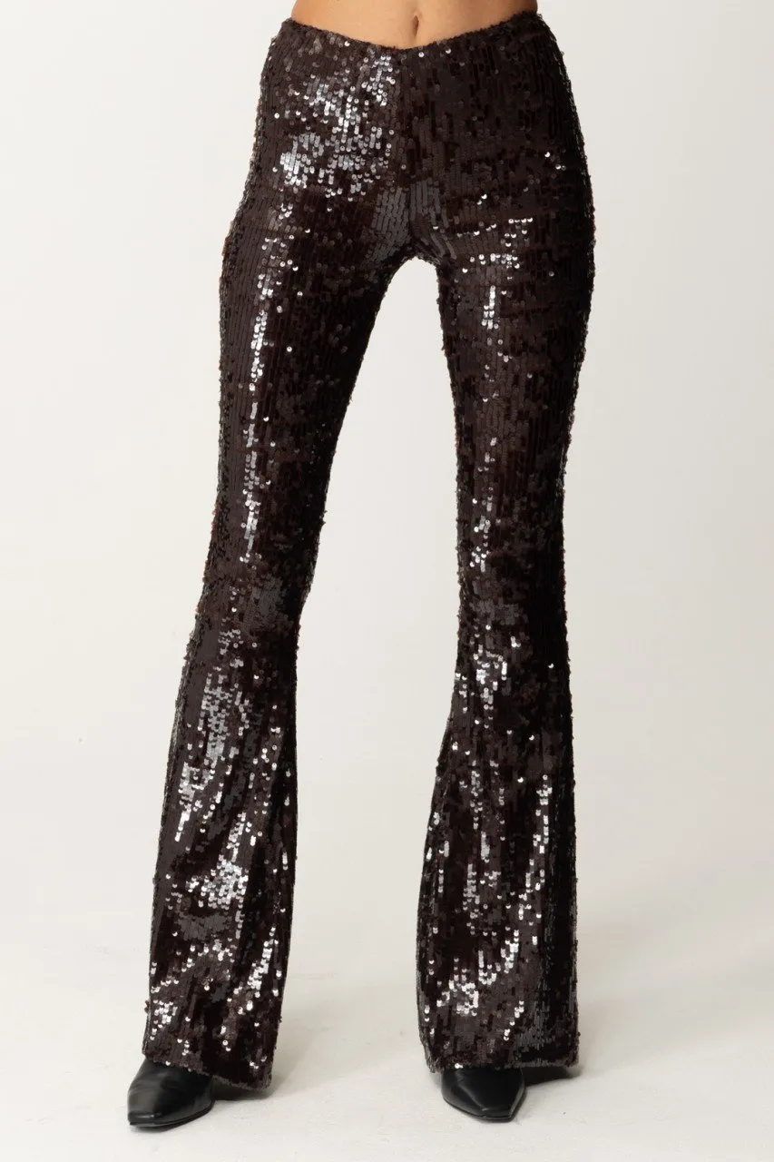 Pantaloni in full paillettes COLA