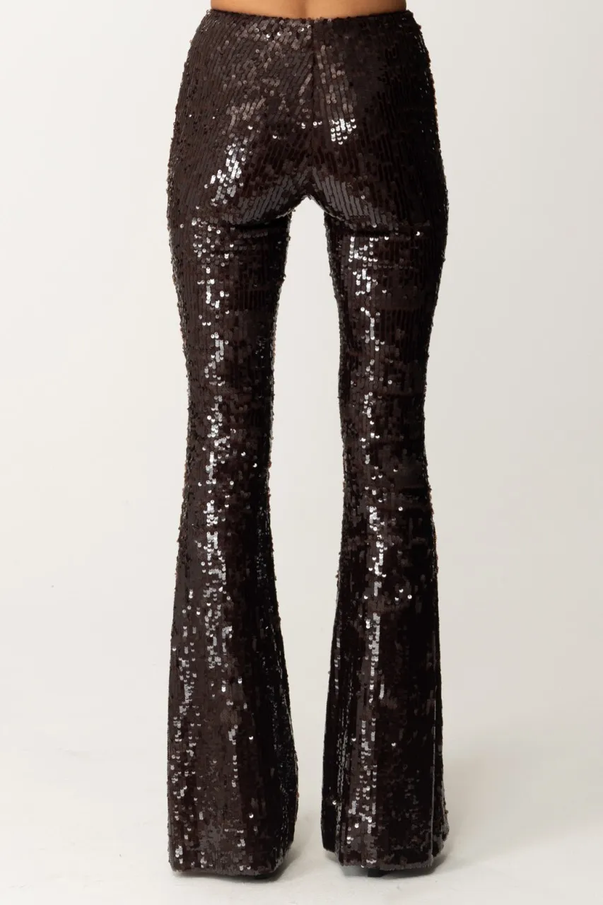 Pantaloni in full paillettes COLA