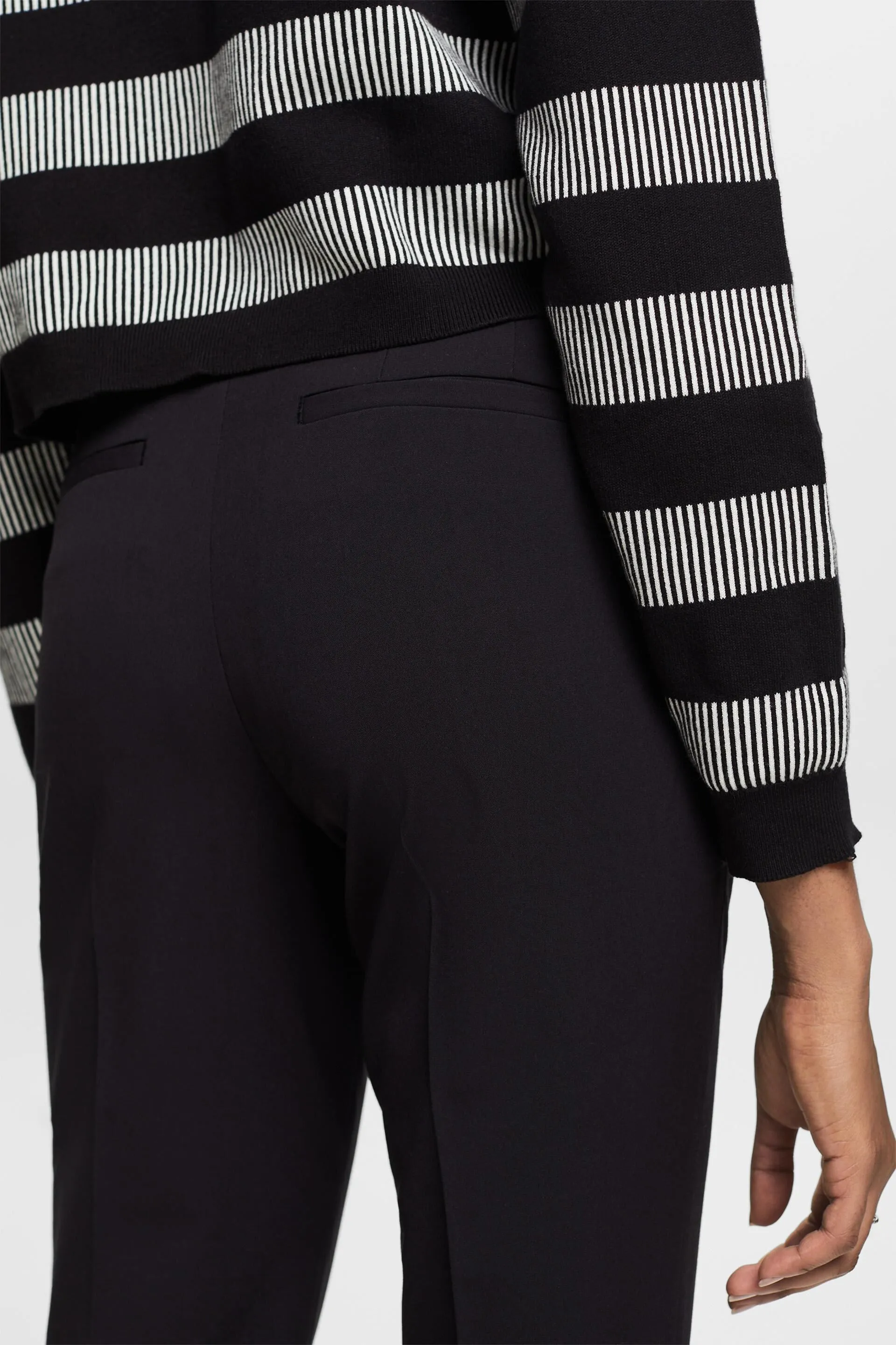 Pantaloni in jersey con piega