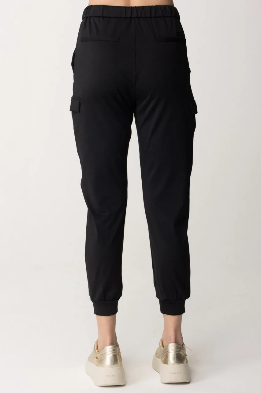 Pantaloni in tessuto tecnico Nero