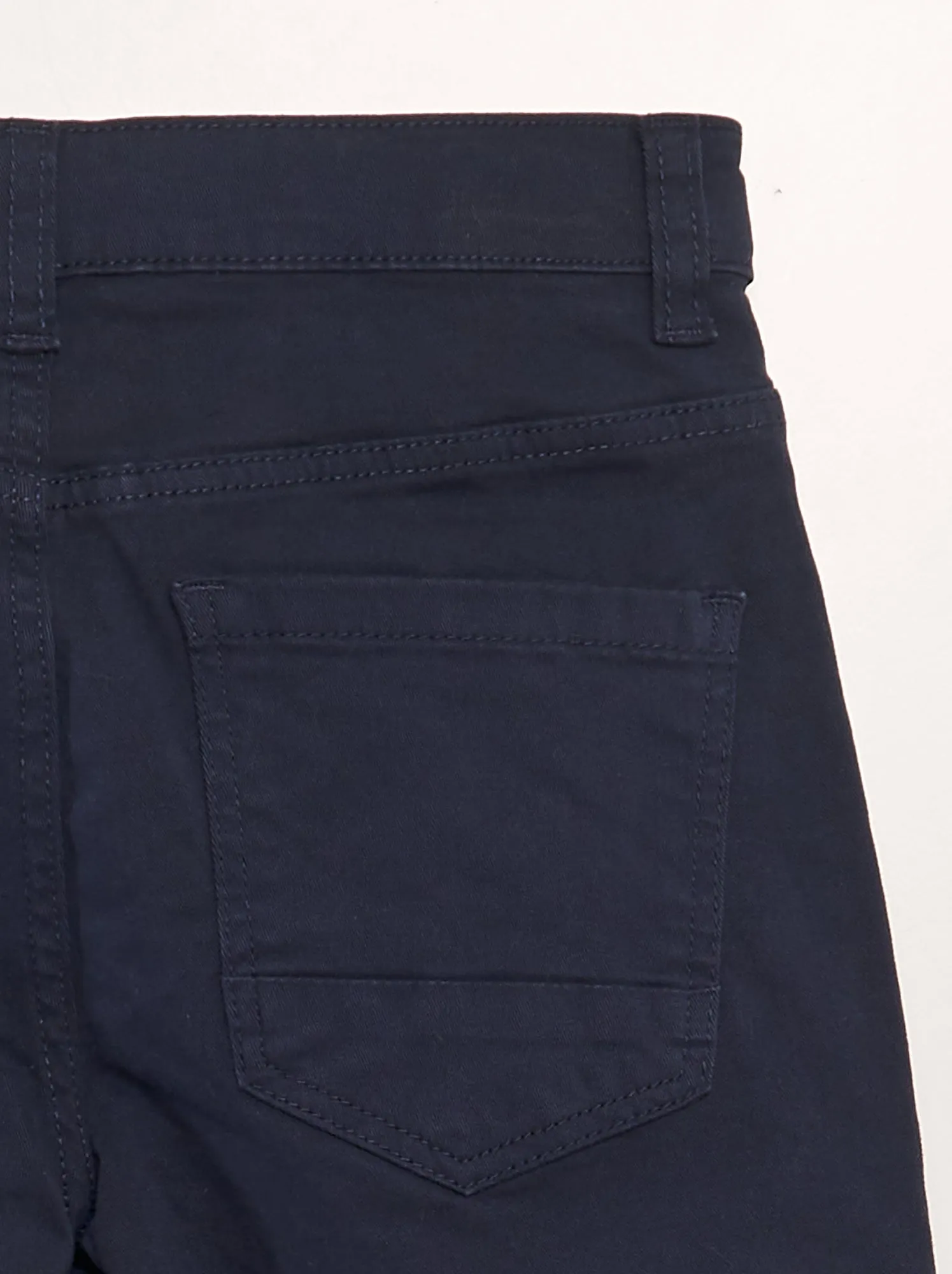 Pantaloni regular fit in twill - BLU