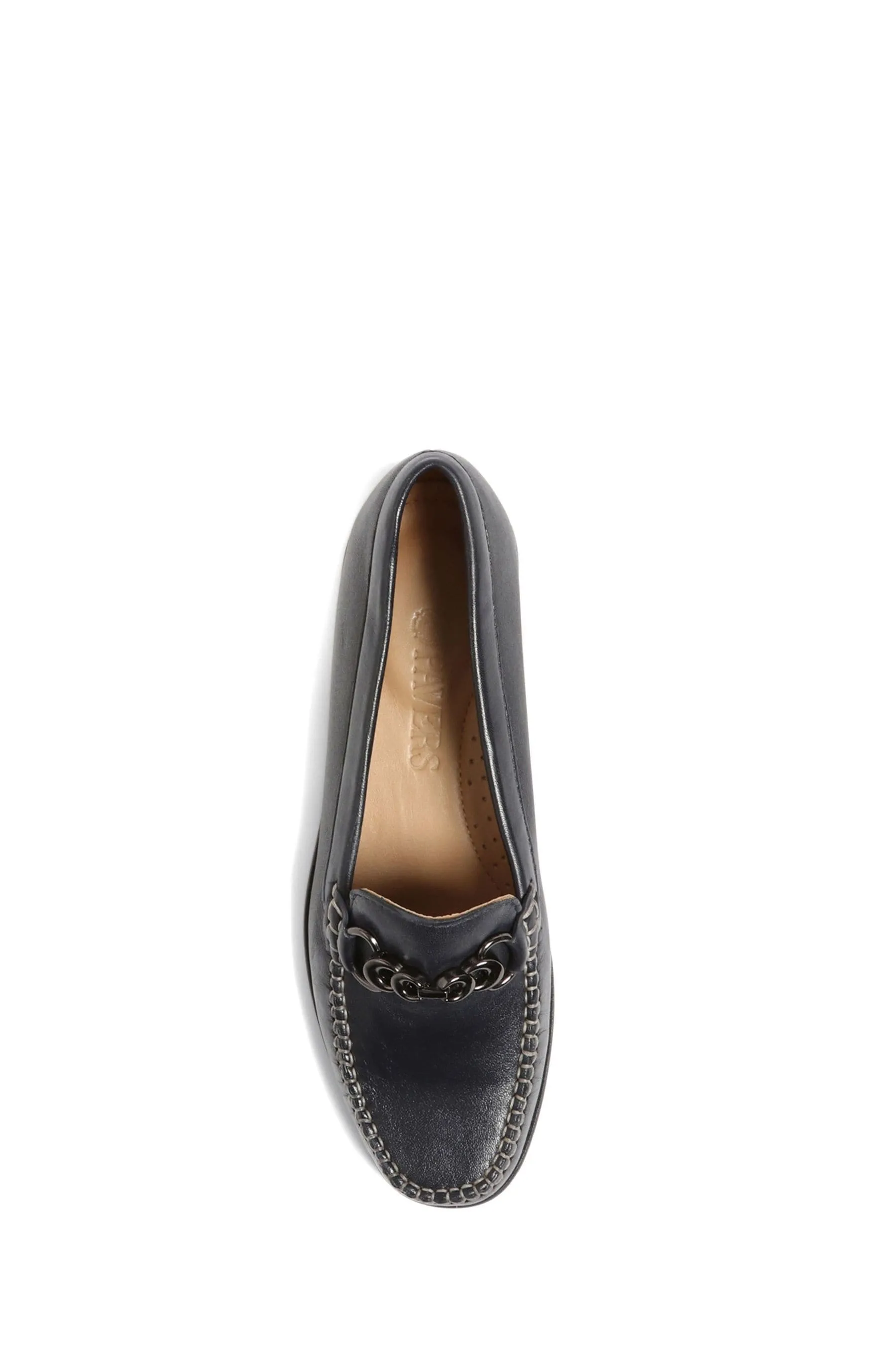 Pavers Blu - Mocassini in pelle con morsetto