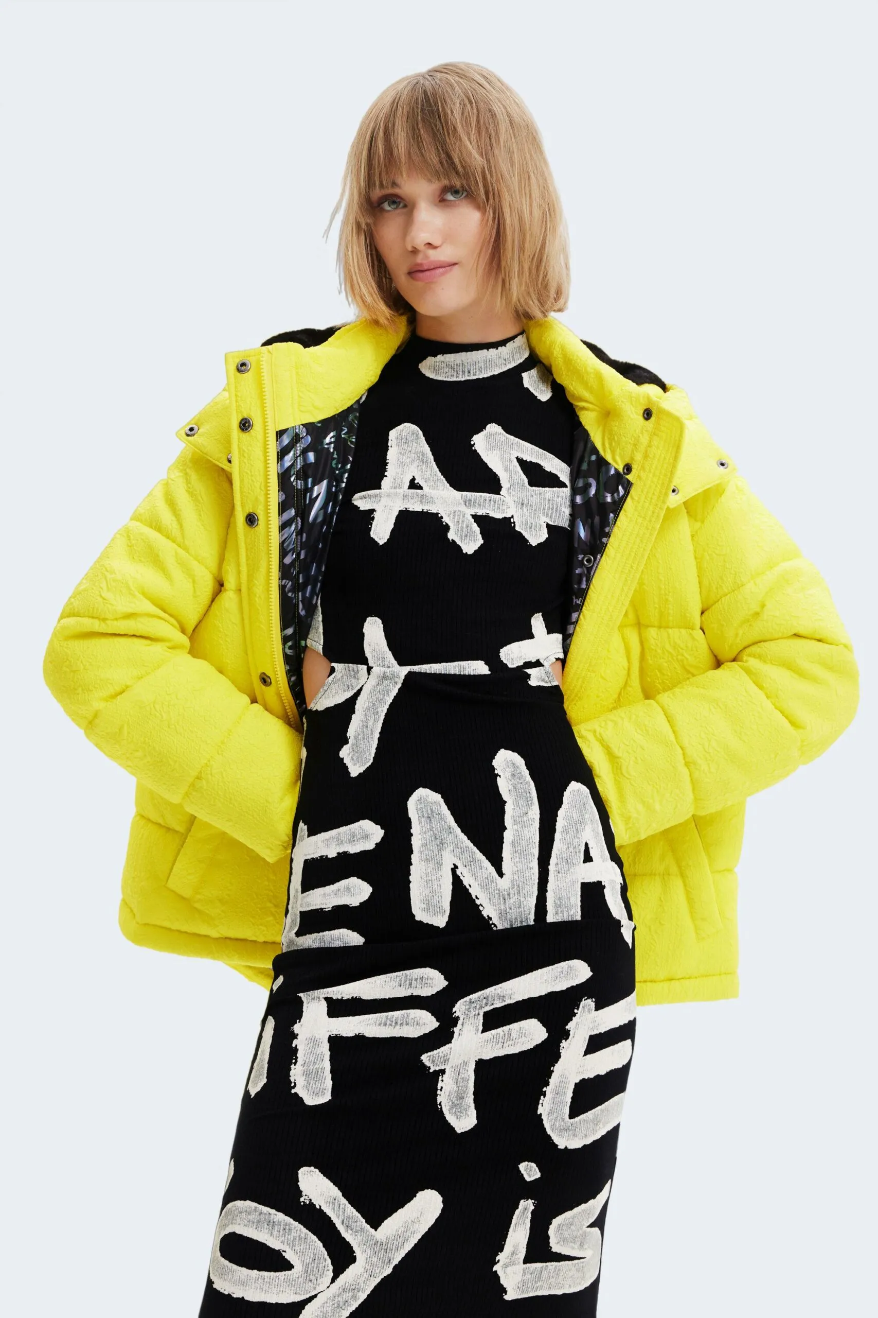 Piumino Desigual padded estocolmo Giallo
