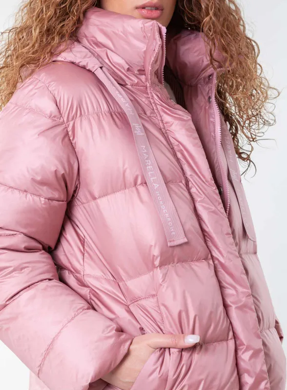 Piumino donna antigoccia rosa - Marella