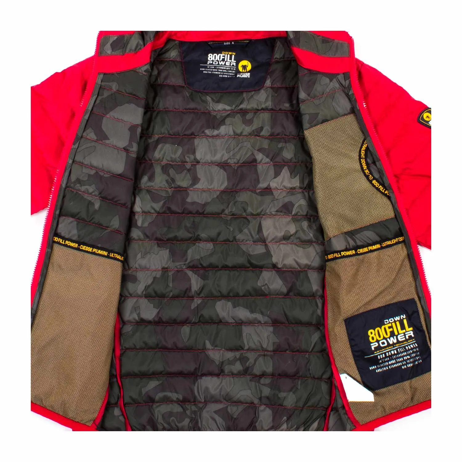 Piumino Rosso Rubino Bambino Teen