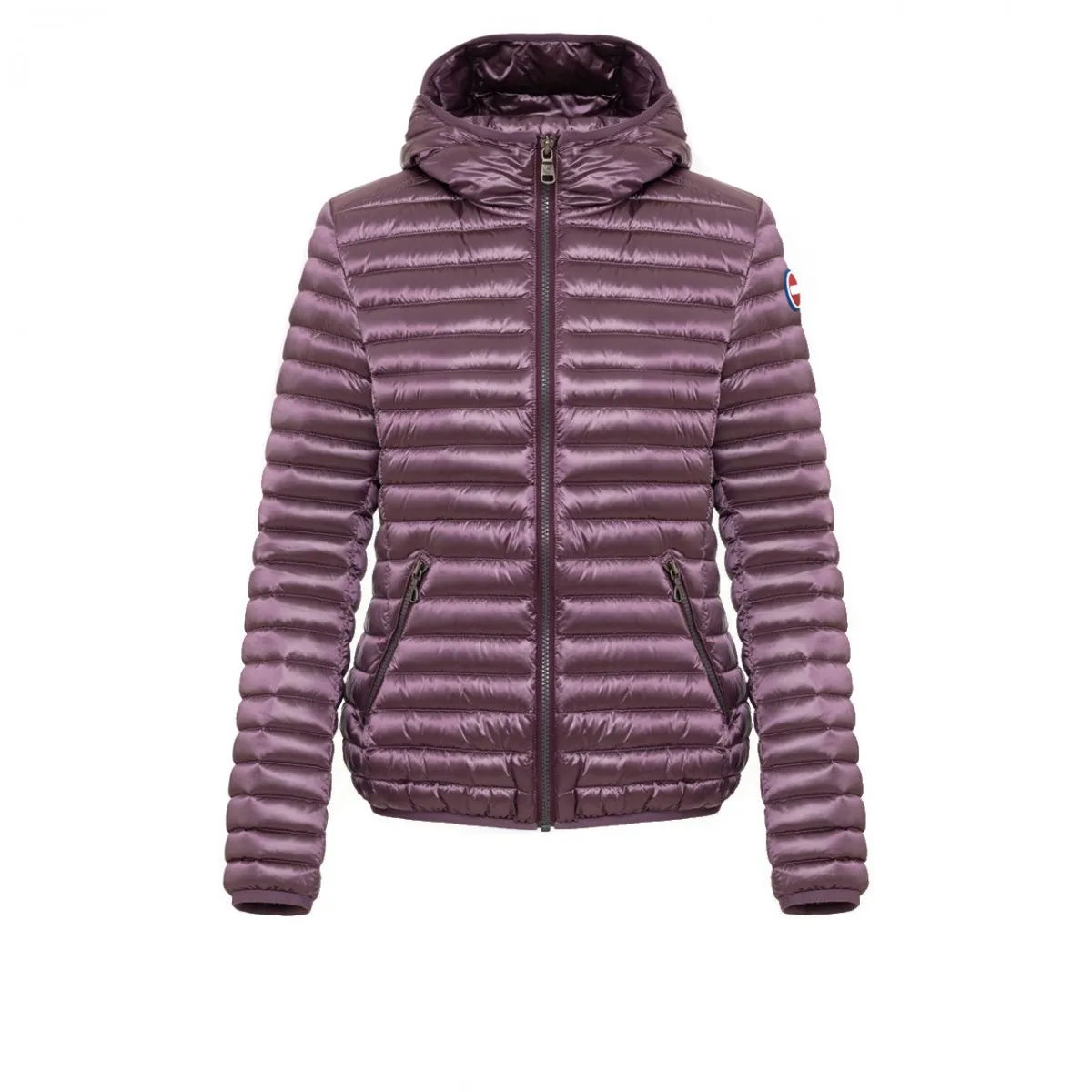 Piumino Slim Effetto Cangiante, Viola