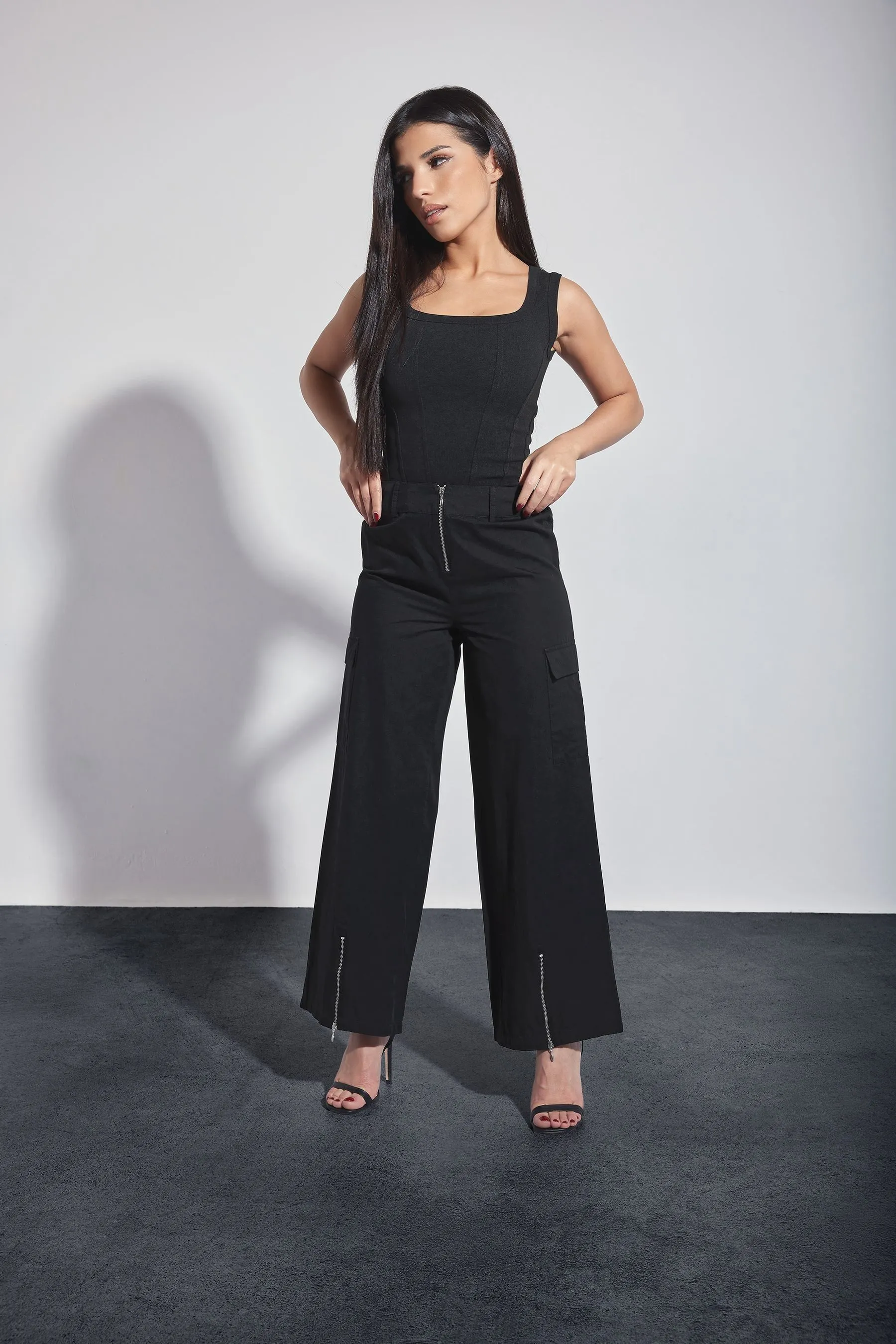 PixieGirl Petite - Pantaloni cargo con zip