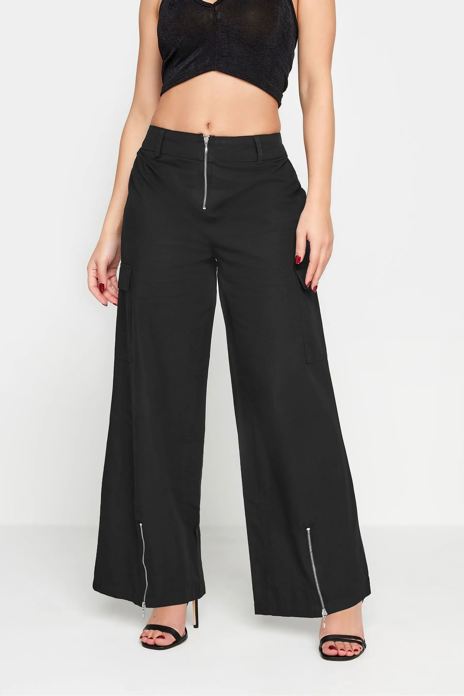 PixieGirl Petite - Pantaloni cargo con zip