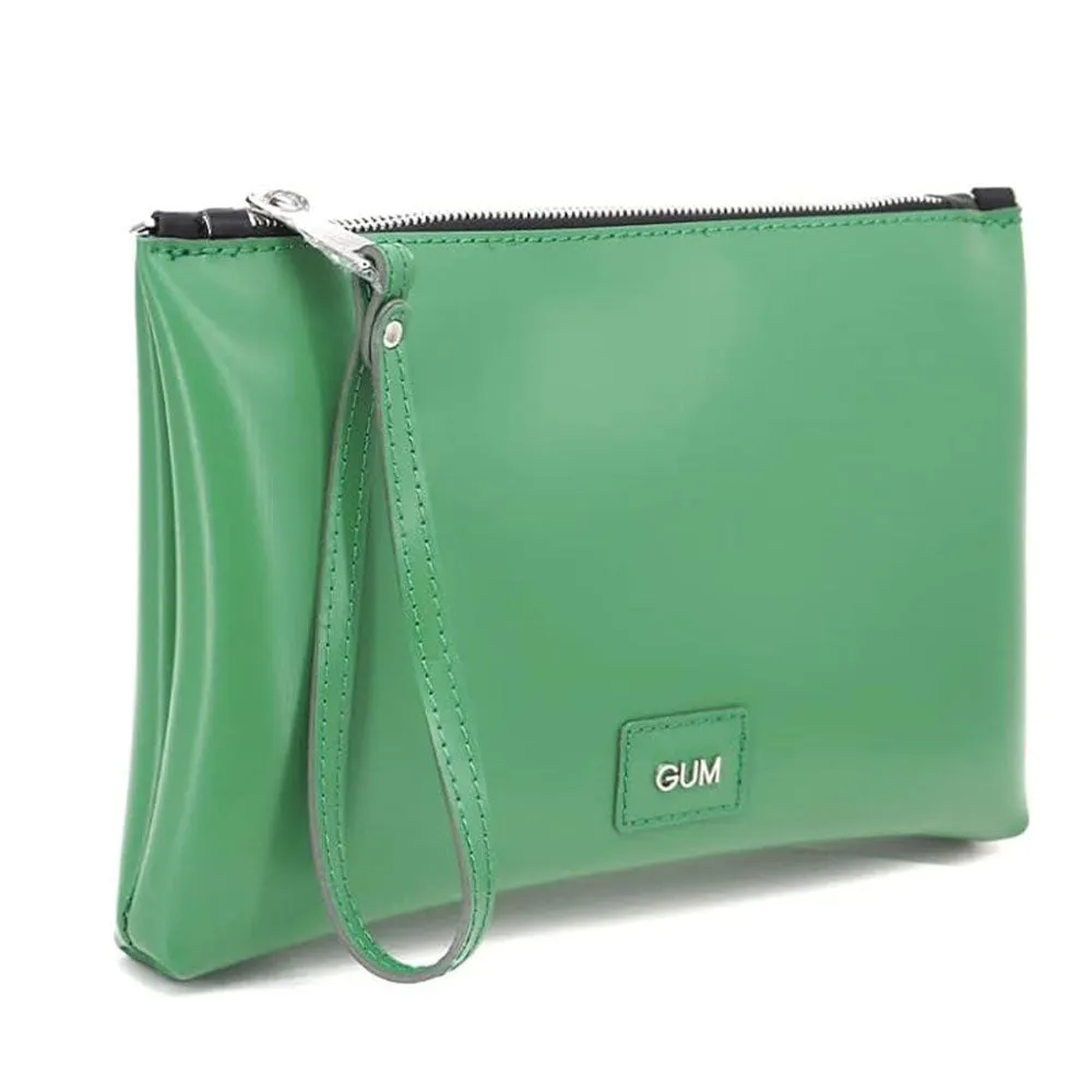 Pochette Donna a Mano con Tracolla GUM linea Color Family colore Grass