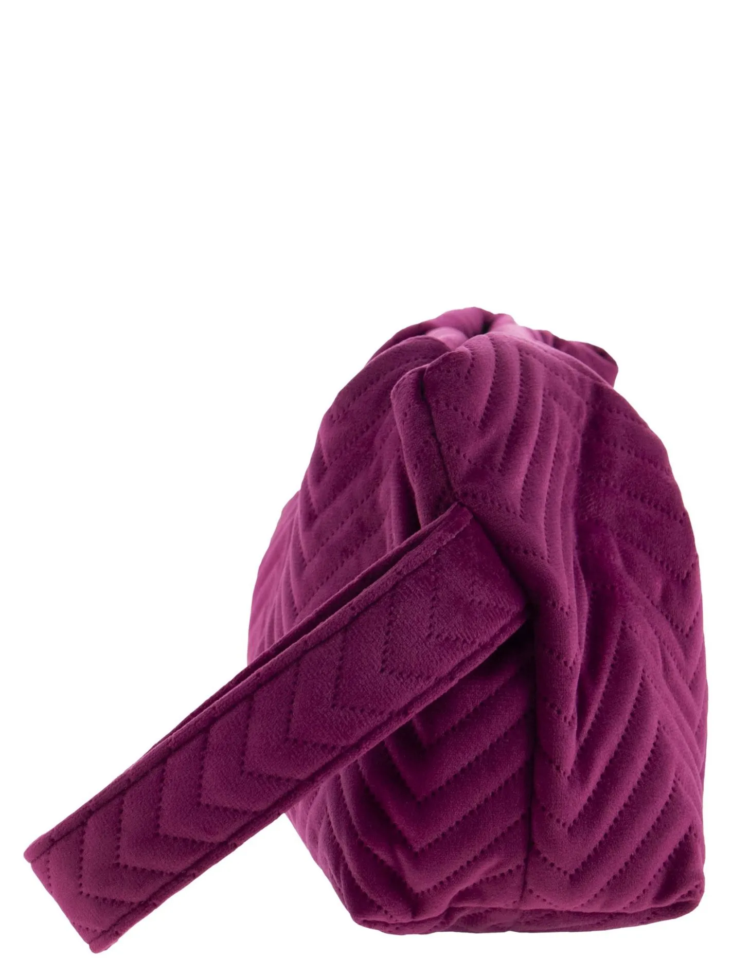 Pochette in velluto trapuntato