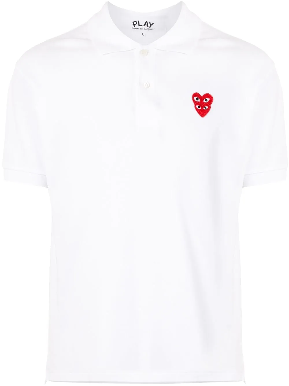 Polo con applicazione logo ricamato