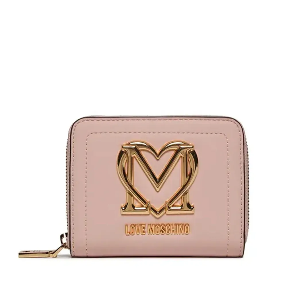 Portafoglio Donna Piccolo Zip Around LOVE MOSCHINO color Cipria JC5722