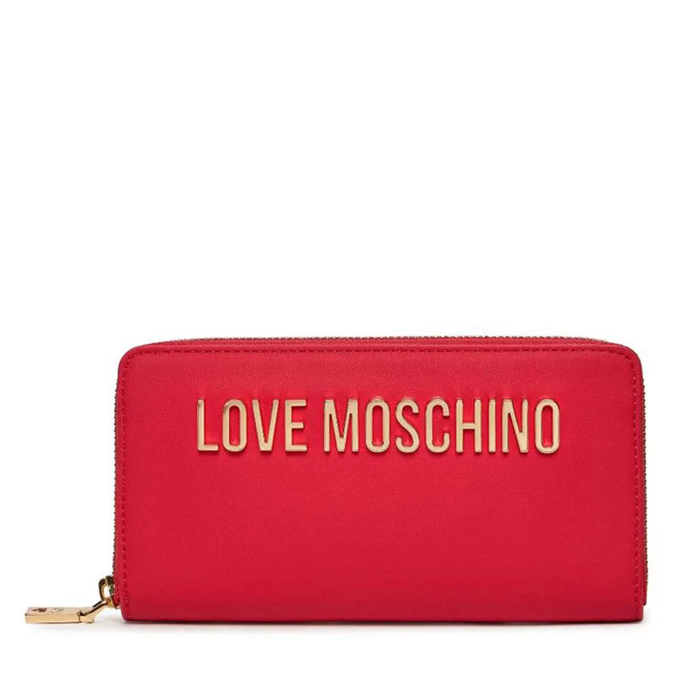 Portafoglio Donna Zip Around LOVE MOSCHINO linea Bold Love Rosso
